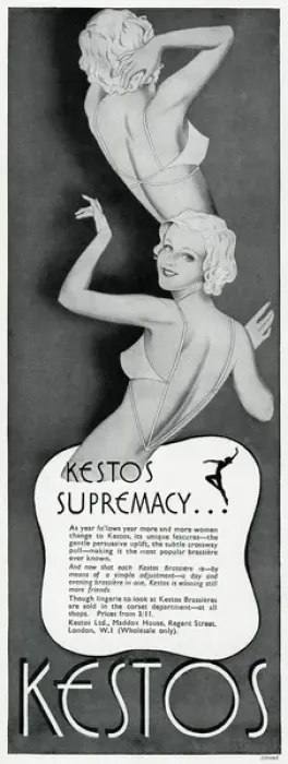 Framed Print : Advert by Kestos lingerie 1937 Framed Print : Advert by Kestos lingerie 1937
