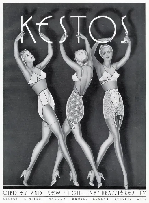Framed Print : Advert for Kestos lingerie 1939 Framed Print : Advert for Kestos lingerie 1939