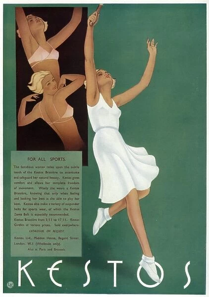 Advert for Kestos lingerie for sport 1933