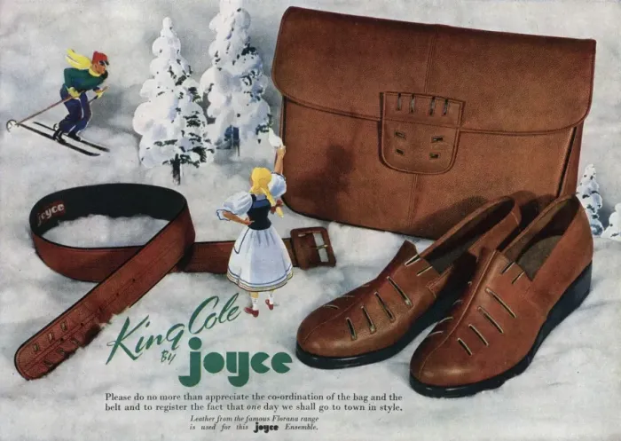 Framed Print : Advert for King Cole by Joyce California shoes 1946 Framed Print : Advert for King Cole by Joyce California shoes 1946