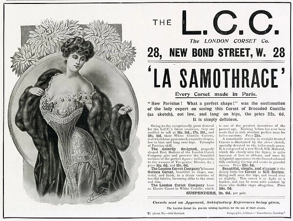 Advert for L. C. C. womens corsets 1904