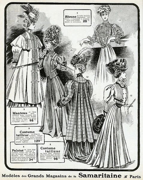 Advert for La Samaritaine womens clothing 1906