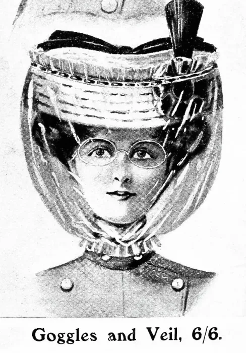 Framed Print : Advertisement for ladies fashion for early motorists Framed Print : Advertisement for ladies fashion for early motorists