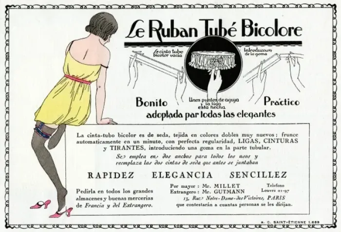 Framed Print : Advertisement for ladies garter Framed Print : Advertisement for ladies garter