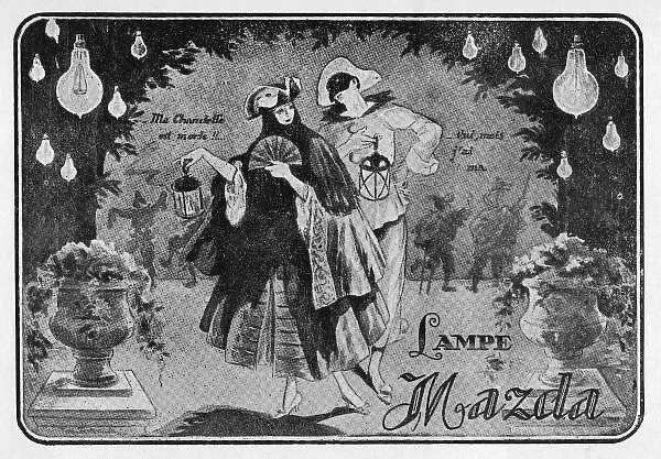 Advert for Lampe Mazda, 1923, Paris