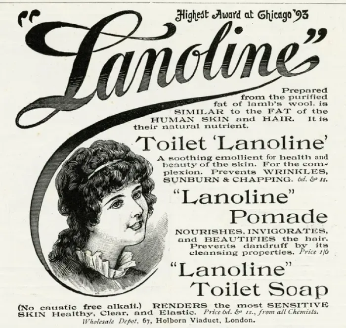 Framed Print : Advert for Lanoline soap 1896 Framed Print : Advert for Lanoline soap 1896