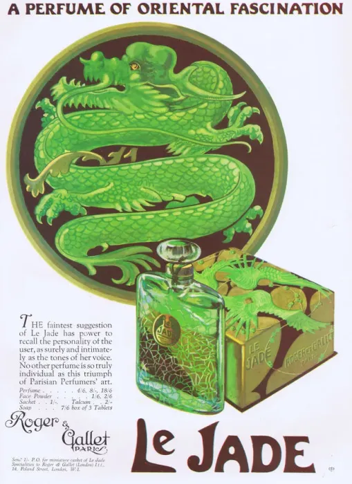 Framed Print : Advert for Le Jade perfume from Roger and Gallet, Paris Framed Print : Advert for Le Jade perfume from Roger and Gallet, Paris