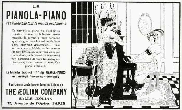 Framed Print : Advert for Le Pianola-Piano 1912 Framed Print : Advert for Le Pianola-Piano 1912