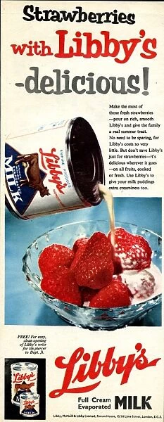 Advertisement, Libbys Full Cream Evaporated Milk