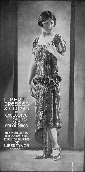 Advert for Liberty dresses and cloaks, 1929