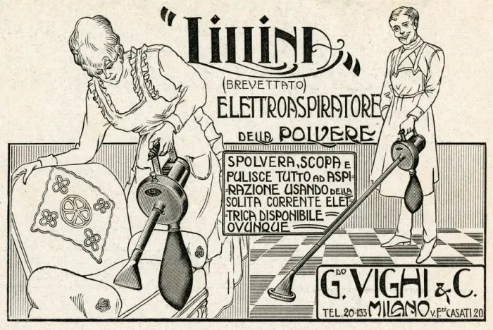 Framed Print : Advert for Lillina electric vacuum cleaner 1920 Framed Print : Advert for Lillina electric vacuum cleaner 1920