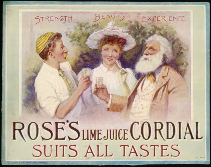 Framed Print : Advert / Lime Juice Roses Framed Print : Advert / Lime Juice Roses
