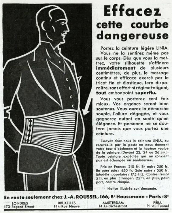 Framed Print : Advertisement for Linia-belts 1930s Framed Print : Advertisement for Linia-belts 1930s