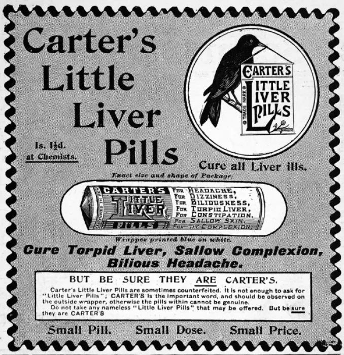 Framed Print : Advertisement for liver pills Framed Print : Advertisement for liver pills