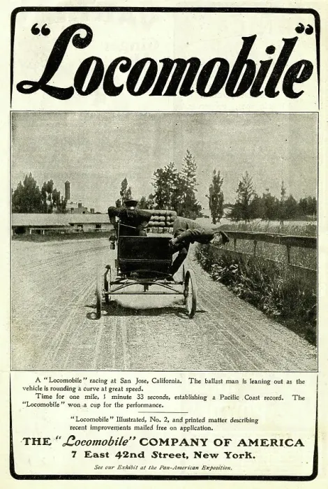 Framed Print : Advert for The Locomobile Company of America Framed Print : Advert for The Locomobile Company of America