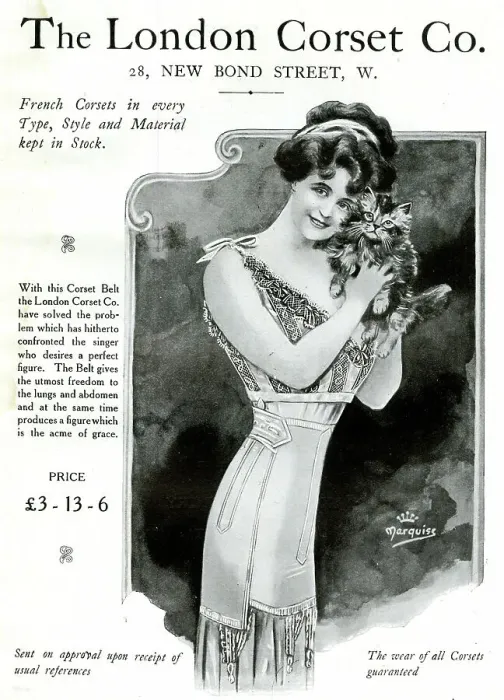 Framed Print : Advert, The London Corset Co Framed Print : Advert, The London Corset Co