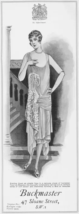 Framed Print : Advert for the London couture house of Buckmaster, 1927 Framed Print : Advert for the London couture house of Buckmaster, 1927