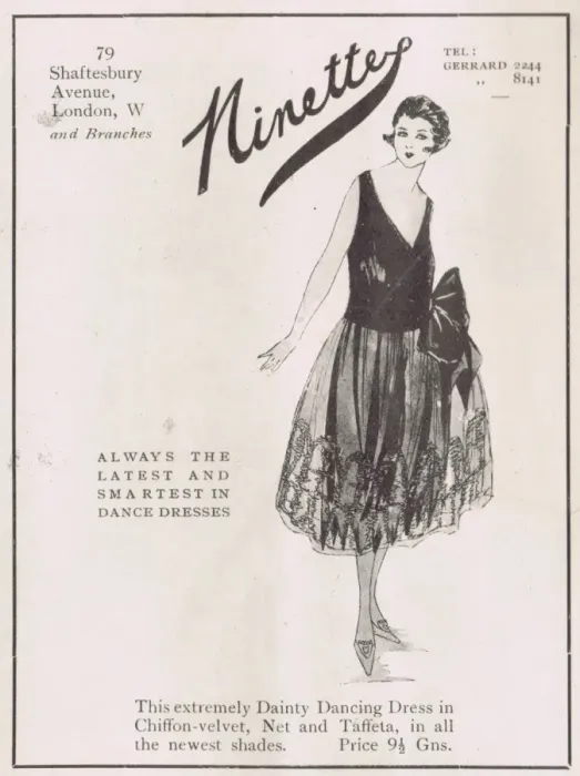 Framed Print : Advert for the London fashion house of Ninette, 1921 Framed Print : Advert for the London fashion house of Ninette, 1921