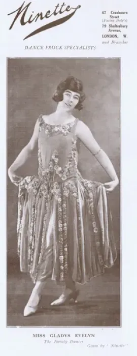 Framed Print : Advert for the London fashion house of Ninette, 1922 Framed Print : Advert for the London fashion house of Ninette, 1922