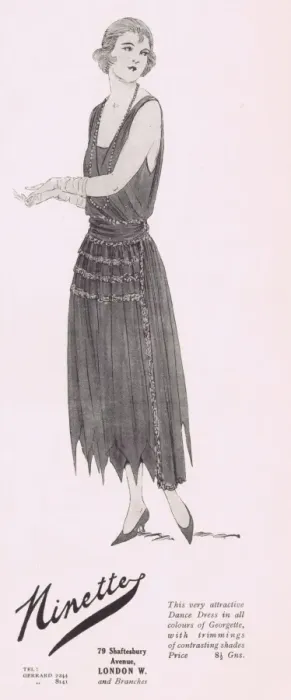 Framed Print : Advert for the London fashion house of Ninette, 1922 Framed Print : Advert for the London fashion house of Ninette, 1922