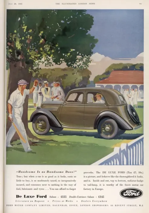 Framed Print : Advert for De Luxe Ford Framed Print : Advert for De Luxe Ford