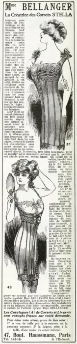 Framed Print : Advert for Madame Bellanger corsetmarker 1911 Framed Print : Advert for Madame Bellanger corsetmarker 1911