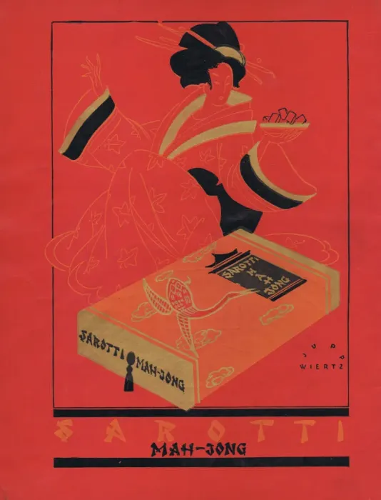 Framed Print : Advert for Mah Jong (1925) Date: 1925 Framed Print : Advert for Mah Jong (1925) Date: 1925