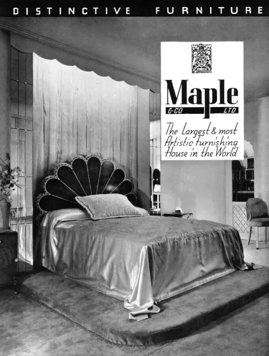 Framed Print : Advert for Maple, distincitive furniture, London Date: 1938 Framed Print : Advert for Maple, distincitive furniture, London Date: 1938