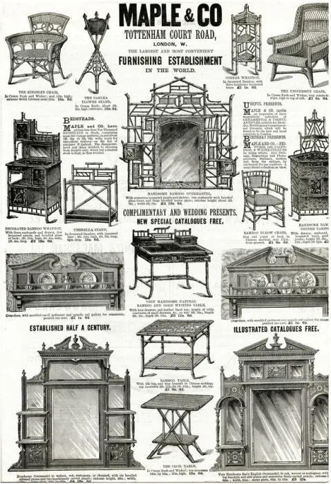 Framed Print : Advert for Maple & Co furniture 1890 Advert for Maple & Co furniture 1890 Framed Print : Advert for Maple & Co furniture 1890 Advert for Maple & Co furniture 1890