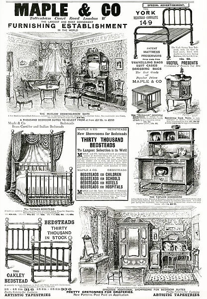 Advert for Maple & Co furniture 1896