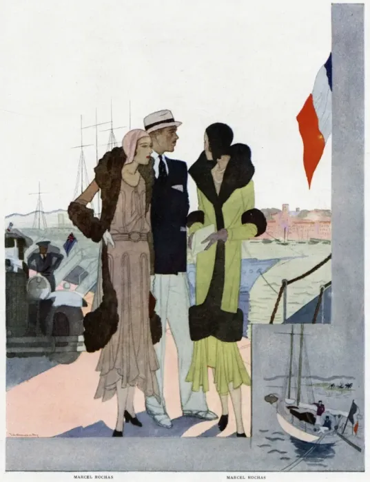 Framed Print : Advertisement for Marcel Rochas fashions Framed Print : Advertisement for Marcel Rochas fashions