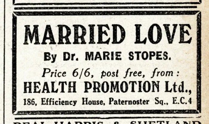 Framed Print : Advert, Married Love by Dr Marie Stopes Framed Print : Advert, Married Love by Dr Marie Stopes