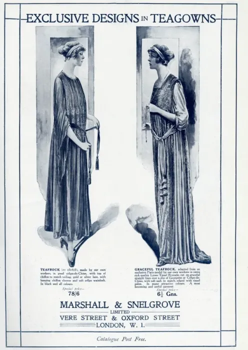 Framed Print : Advert for Marshall & Snelgrove teagowns 1917 Framed Print : Advert for Marshall & Snelgrove teagowns 1917