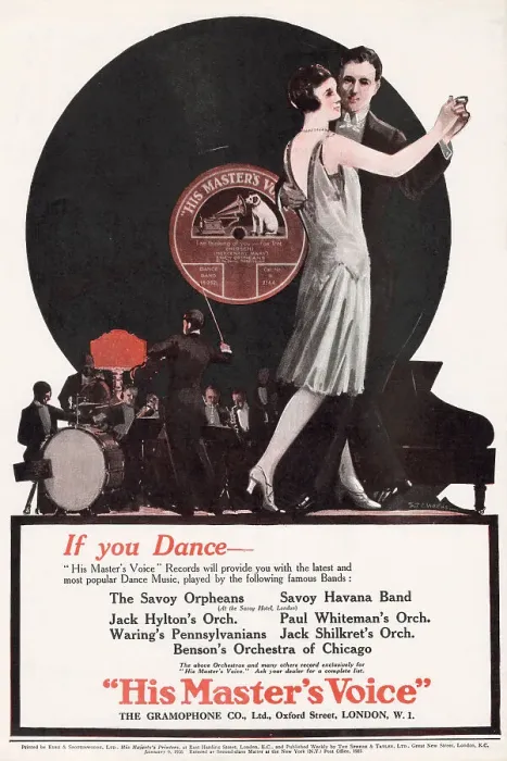Framed Print : Advert for His Master's Voice - Vinyl Records 1926 Framed Print : Advert for His Master's Voice - Vinyl Records 1926