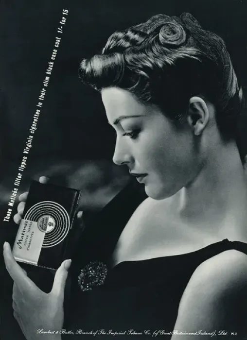 Framed Print : Advert for Matinee filter cigarettes 1938 Framed Print : Advert for Matinee filter cigarettes 1938