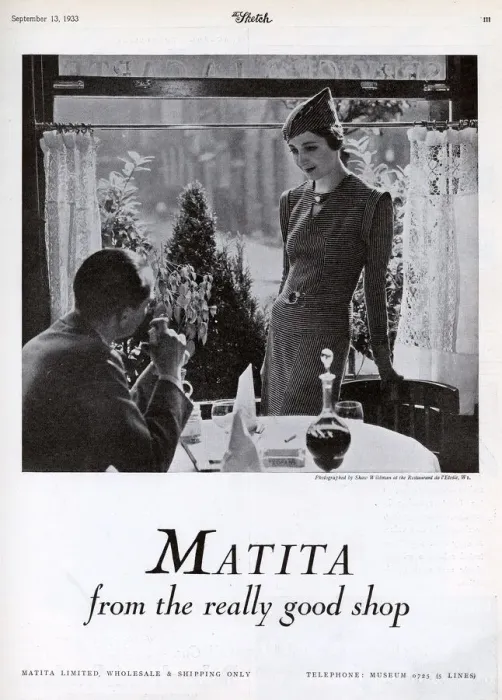 Framed Print : Advertisement for the Matita fashion label Framed Print : Advertisement for the Matita fashion label