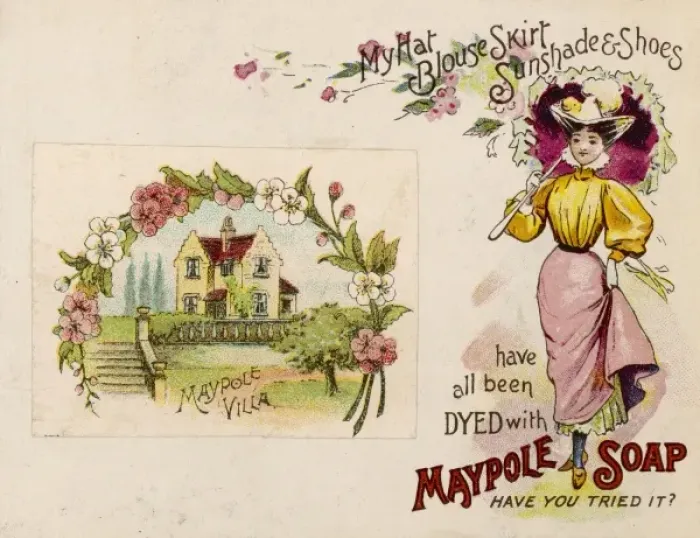 Framed Print : Advert / Maypole Dyes 1890 Framed Print : Advert / Maypole Dyes 1890