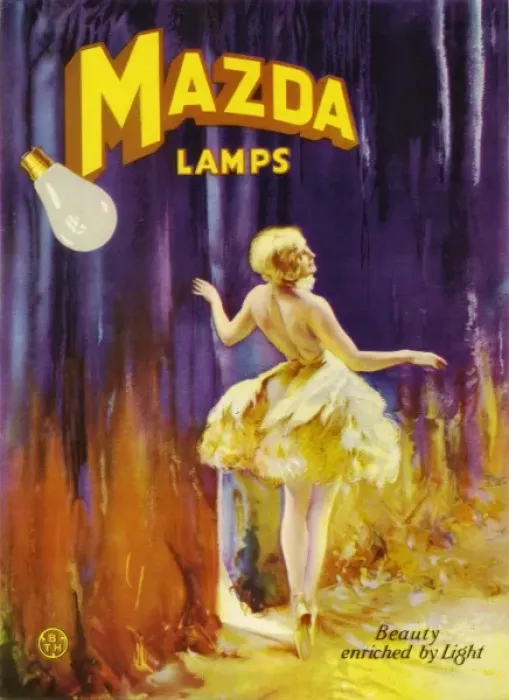 Framed Print : Advertisement for Mazda Lamps Framed Print : Advertisement for Mazda Lamps