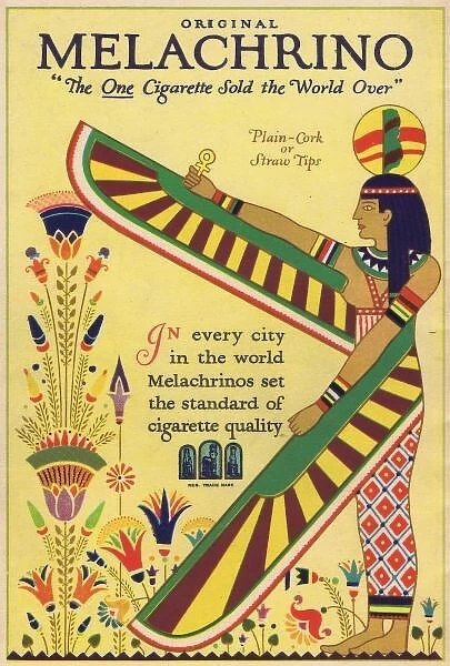 Advert for Melachrino cigarettes, 1925
