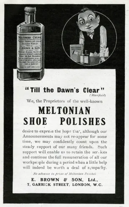 Framed Print : Advertisement for Meltonian Shoe Polishes Framed Print : Advertisement for Meltonian Shoe Polishes
