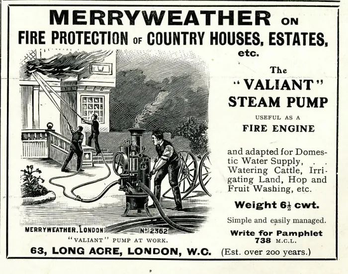 Framed Print : Advert, Merryweather, Fire Fighting Steam Pump Framed Print : Advert, Merryweather, Fire Fighting Steam Pump
