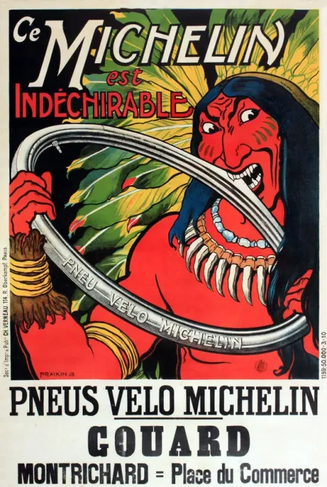 Framed Print : Advertisement for Michelin bicycle tyres Framed Print : Advertisement for Michelin bicycle tyres