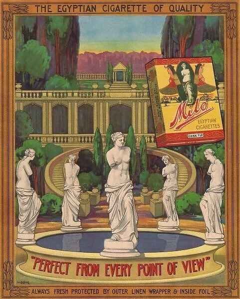 Advert for Milo Cigarettes, 1915