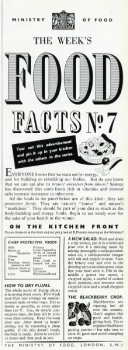 Framed Print : Advert for the Ministry of Food 1940 Framed Print : Advert for the Ministry of Food 1940