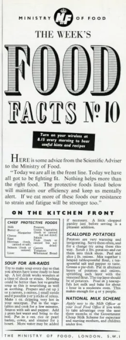 Framed Print : Advert for the Ministry of Food 1940 Framed Print : Advert for the Ministry of Food 1940
