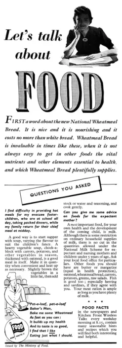 Framed Print : Advert for The Ministry of Food 1941 Framed Print : Advert for The Ministry of Food 1941