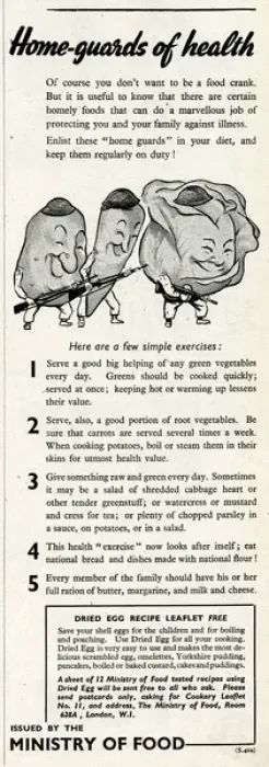 Framed Print : Advert for the Ministry of Food 1942 Framed Print : Advert for the Ministry of Food 1942