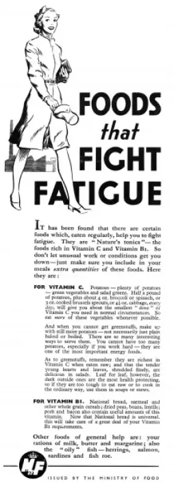 Framed Print : Advert for The Ministry of Food 1942 Framed Print : Advert for The Ministry of Food 1942