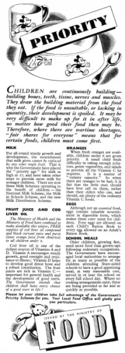 Framed Print : Advert for the Ministry of Food 1942 Framed Print : Advert for the Ministry of Food 1942