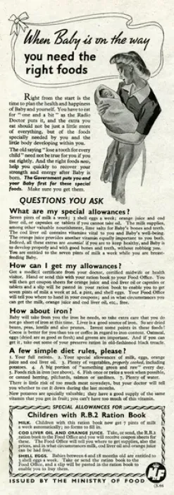 Framed Print : Advert for the Ministry of Food 1943 Framed Print : Advert for the Ministry of Food 1943